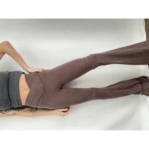 Aerie High-Waisted Brown Flared Pants size small